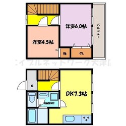 唐崎駅 徒歩23分 1-2階の物件間取画像